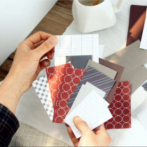 Core Mo basic base material note paper sticky paper non-sticky hand account collage creative cute solid color ins learning Notes