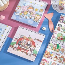 Idle Lacquer Lacquer Collection Booksquare Hand Tent Release Paper Double-sided Thickened Sticker adhesive tape material collection This contained booklet