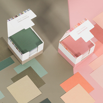 150 solid color card note Hand Book base collage material paper Morandi note paper Yans story note notes