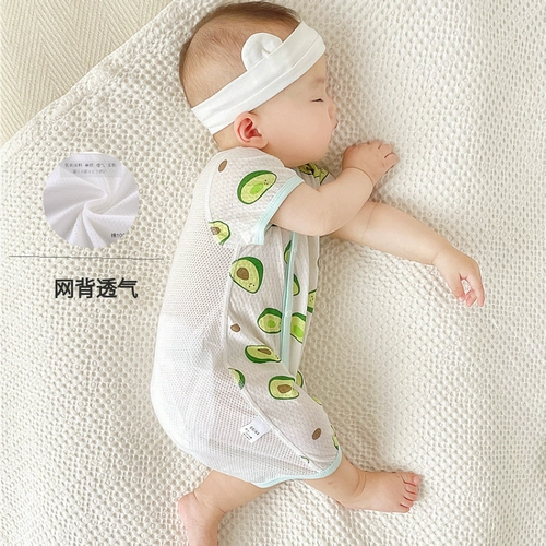 Детский хлопковый тонкий летний комбинезон, дышащее боди подходит для мужчин и женщин для девочек, летняя одежда, короткий рукав