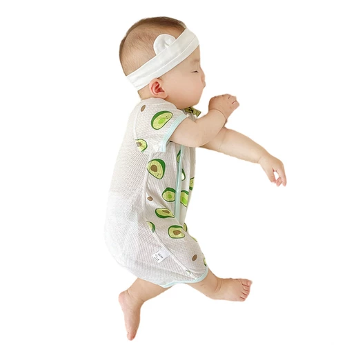 Детский хлопковый тонкий летний комбинезон, дышащее боди подходит для мужчин и женщин для девочек, летняя одежда, короткий рукав