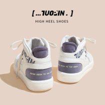  New high-top canvas shoes womens summer and autumn 2021 new sports board shoes womens ins tide wild white shoes