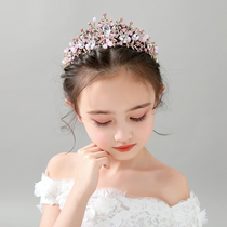 Crown Headlines Childrens Princess Girl Crown Model Performing Dressing Birthday Crystal High-end Hair Clamp