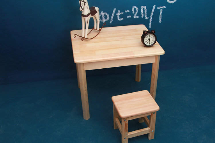 Solid wood children learn desk and chair suit Pine Kindergarten table desk desk drawing table table work table