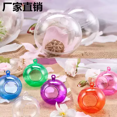 Christmas ball decoration Transparent ball Plastic ball Hollow acrylic ball High transparent creative DIY decoration charm