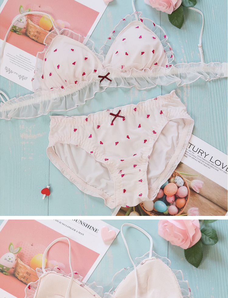 Đồ lót nữ phù hợp với cô gái Nhật Bản ngọt ngào và đáng yêu - Bộ đồ lót áo tắm