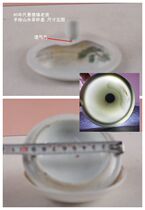 An old teacup cover with hand-painted landscapes from the 1980s. See the picture for dimensions. Each one takes what he needs.