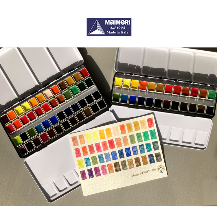 87 Rabbit out of print discontinued Meili Blue 24 color 48 color 72 color watercolor sub beautiful blue split official color matching