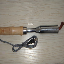 Copper Head 200W Exothermic Electric Soldering Iron Wood Handle High Power Electric Iron Flat Head Hot