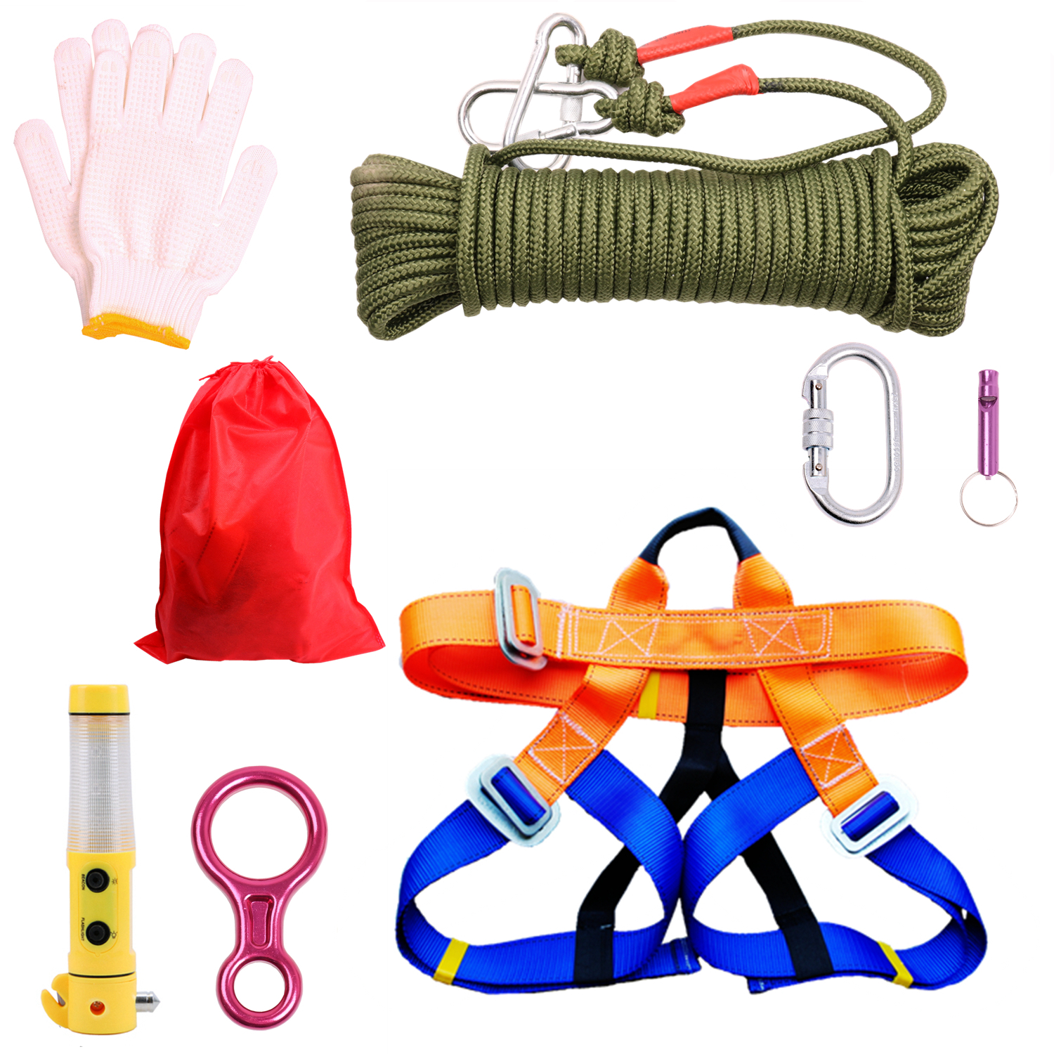 Escape Rope Suit Fire Safety Rope Emergency Self Rescue Rope Outdoor Climbing Insurance Rope Steel Wire Core Tall Building Slow Down