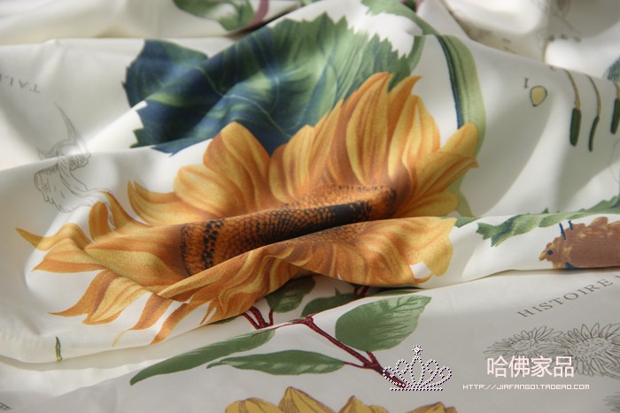 Nở ấm ~ Hoa mặt trời bằng tre và bông tự nhiên Sợi tre Bông Ai Cập thoải mái giường đơn giường ngủ - Khăn trải giường thảm nỉ trải giường