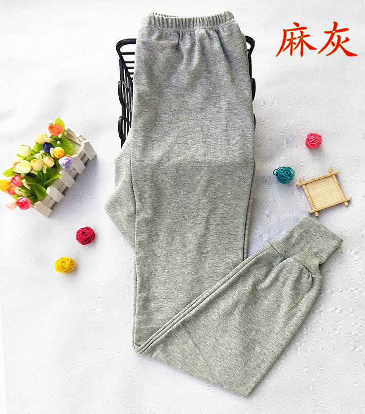 2 miếng kẹo màu mới Phụ nữ cotton mùa thu quần cotton quần cotton xà cạp Quần ấm quần giữ nhiệt nữ