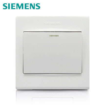 Siemens switch socket panel Pinyya Bai series one open multi - control midway three - control switch single open three - control