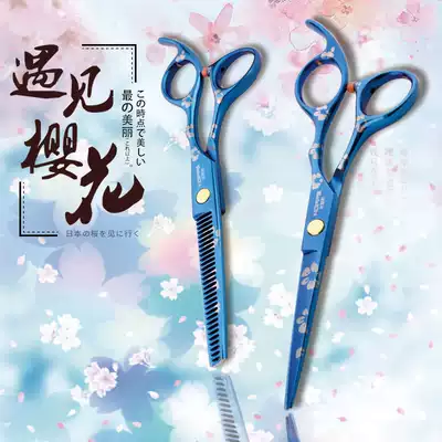Hairdresser hair stylist professional hairdressing scissors household set flat cutting teeth thin hair cutting