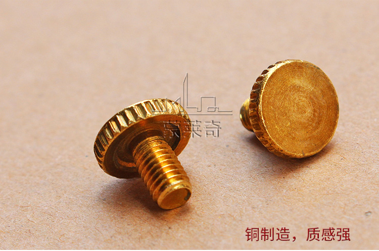 Cửa xoay và cửa sổ ốc vít giằng ốc vít Đầu đồng nguyên chất Phụ kiện bản lề hai liên kết ốc vít bằng đồng vít cấy gỗ