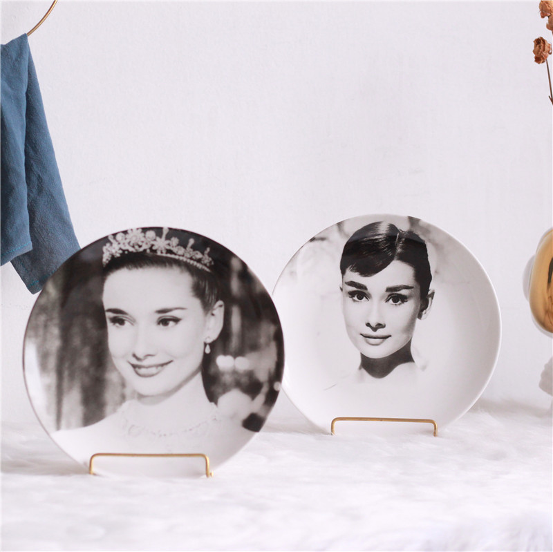 Eurostyle Elegance Goddess Heben Hanging Disc Sitting Tray Wall Decoration Dishes Dining Room Parlor Book Room Art Decor Swing Accessories