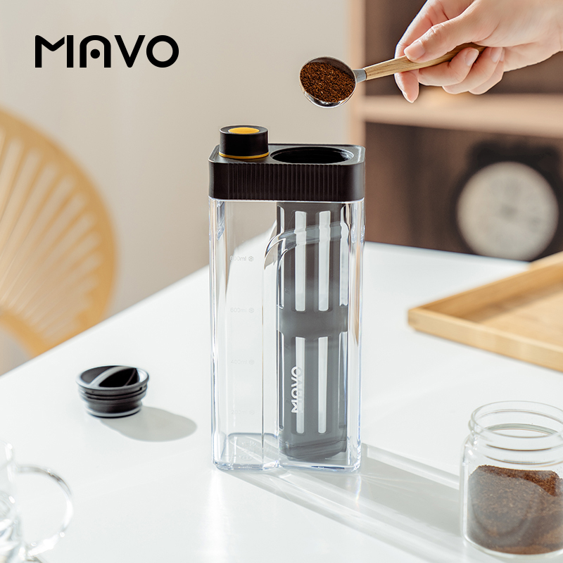 Mavo Crystal Brick Cold Brew Coffee Pot Cold Brew Cup Cold Brew Bottle Cold Brew Coffee Cup Large Capacity Household Professional