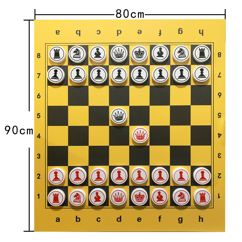 Portable magnetic chess teaching Chess cloth Soft cloth Checkerboard magnetic demonstration Chess lecture magnet plate