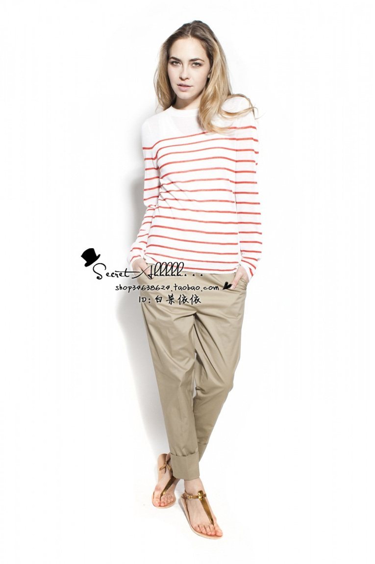 (50% Off Special Clearance) Crew Neck Striped Sweater