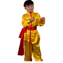 Childrens martial arts clothing performance clothing Taijiquan practice clothing Mens and womens childrens Tai Chi clothing long-sleeved Chinese kung fu performance clothing