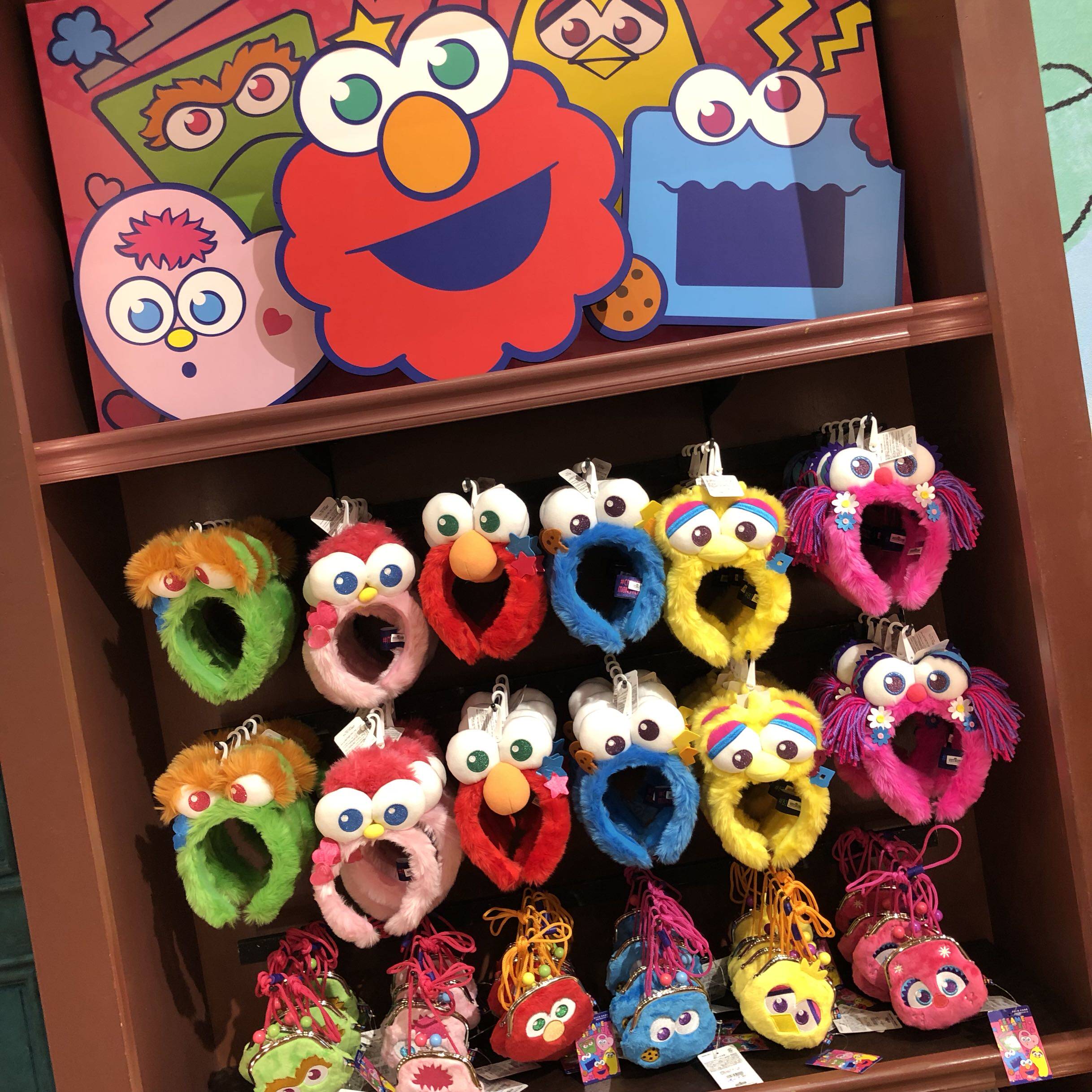 Japan USJ Universal Studios Sesame Street moppy limited cartoon cute plush hairpin headband