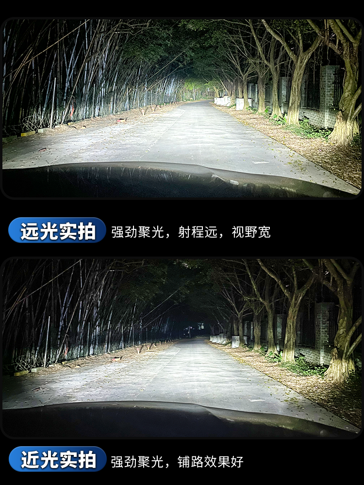 Yikasaiqi X3X6X5Se8E7E9Kiki Electric Vehicle Modified Led Headlight High Beam and Low Beam Integrated Bulb