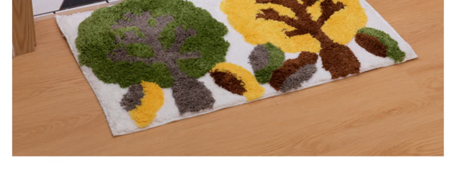 Thảm vào cửa, dệt thủ công, hoa nắng, cây hạnh phúc, bếp, cửa phòng tắm, thấm nước, thảm chống trượt, thảm chân - Thảm sàn thảm xốp trải sàn