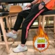 Quần thể thao thu đông cho nam quần dài giản dị Phiên bản Hàn Quốc theo xu hướng chân nhỏ cộng với nhung dày sinh viên Harlan dầm
