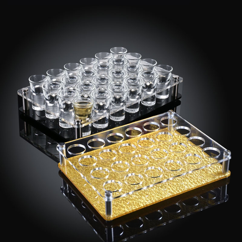 Bullet One Cup Rack Bar KTV Bar Table Cup Rack Suit Acrylic White Wine Glass Rack Beer Cup Quad B52