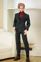 BJD baby clothes uncle SD17 ID72 (mens ticket series) dark gray suit Turtleneck Base shirt suit