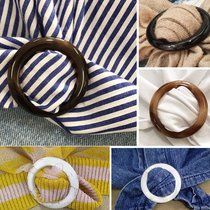 Knot buckle clothes decoration accessories buckle Joker round corner buckle T-shirt buckle clothes buckle Korean version