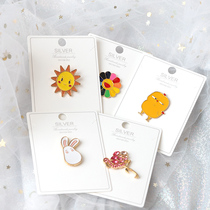 Anti-light metal cartoon chest buckle secret button button nail buckle womens clothes shirt shoes and hats pin small button