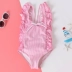 Đồ bơi cho bé gái Bé Baby Siamese Ruffle Bikini Kids Áo tắm cho bé gái Công chúa Đồ bơi - Bộ đồ bơi của Kid Bộ đồ bơi của Kid