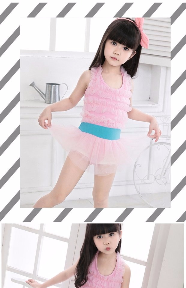 Đồ bơi cho bé gái Đồ bơi dễ thương Xiêm Bộ bikini Công chúa Ren Váy ren Cô gái lớn, vừa và nhỏ quần bơi cho bé trai