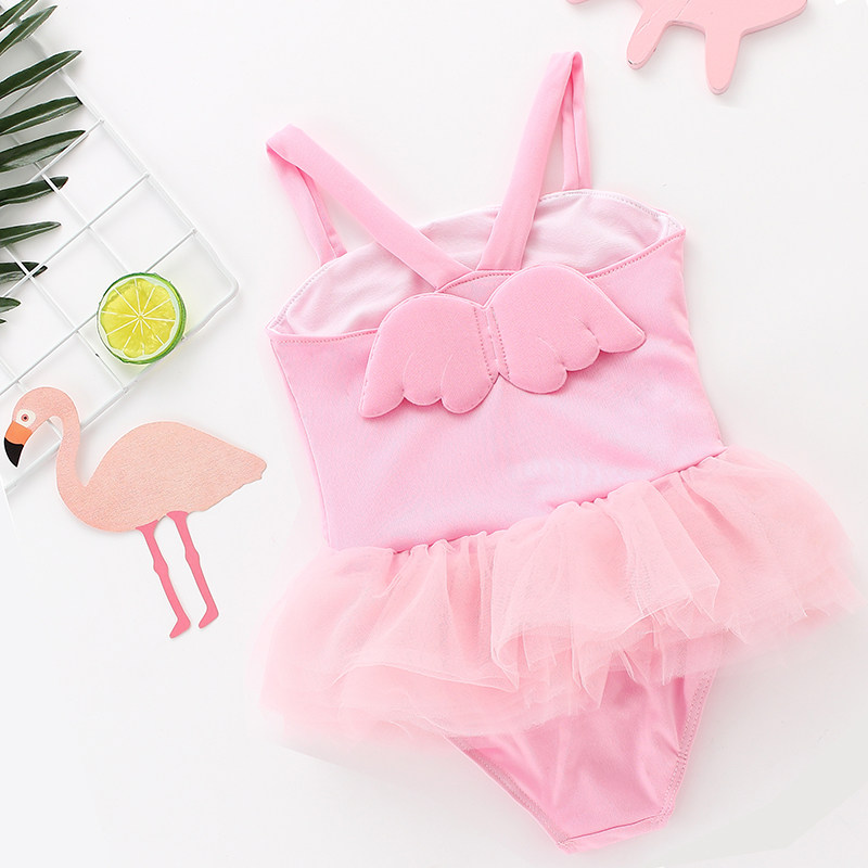 Children's Swimsuit One piece Baby swimsuit Girl Cute Girl Swimsuit Baby Princess Skirt Angel Swimsuit