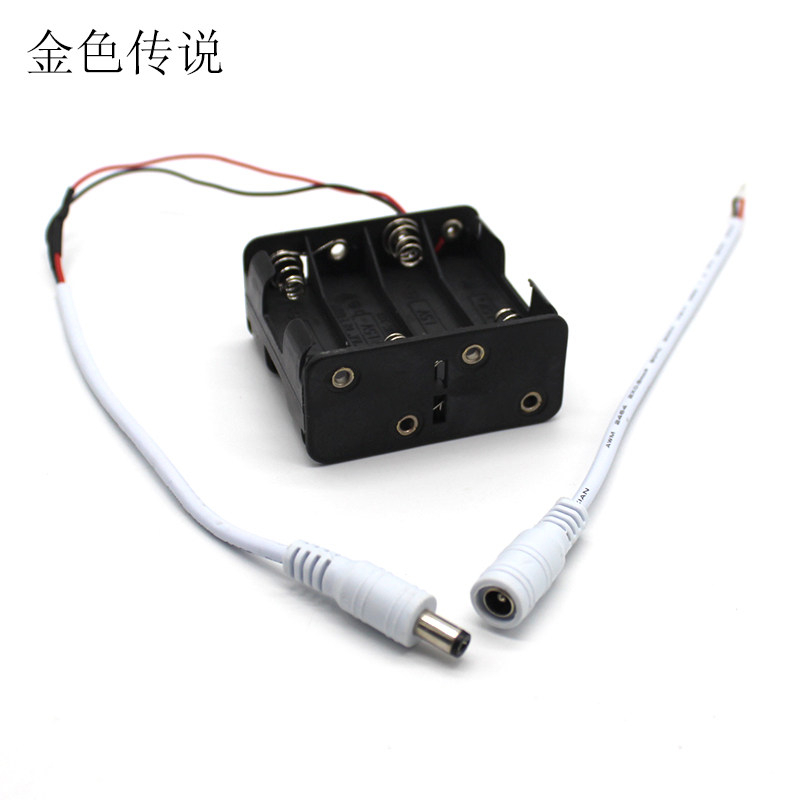 357775→350175 現貨【no】DC2.1接頭5號8節雙層電池盒（黑色）12v背靠背電源盒 AA乾電池盒W98 - buy360 ...