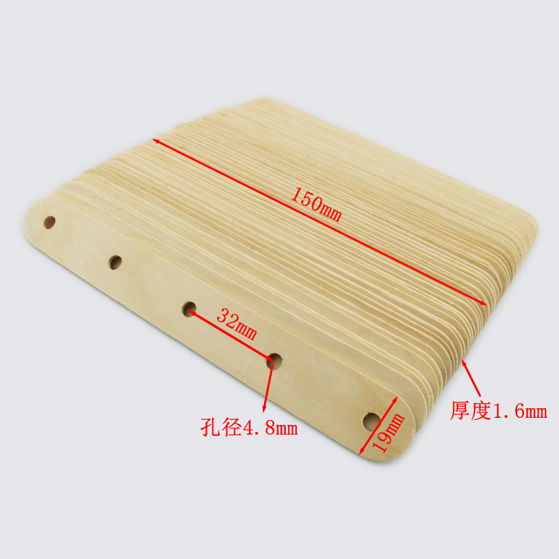 Thanh kem có lỗ Gỗ vụn nhỏ Sáng tạo DIY Vật liệu thủ công Màu sắc Phụ kiện mô hình 50 miếng đồ chơi trí tuệ