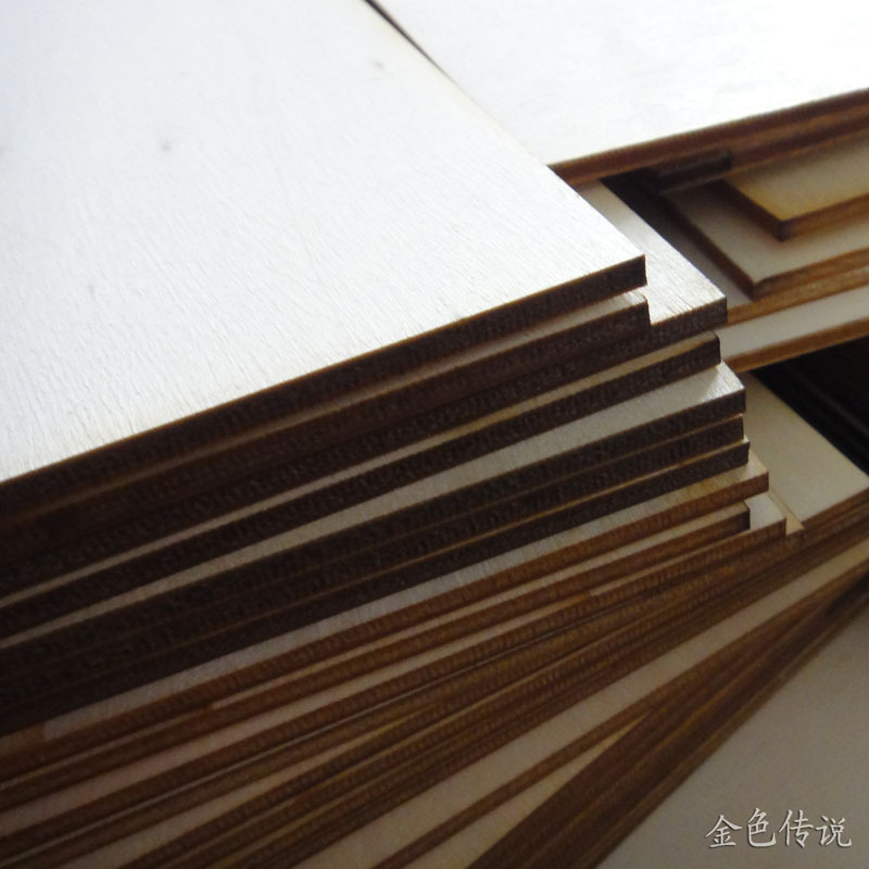 Basswood wood model thin wood chips Small wood board Technology small production Handmade materials diy 3mm maker materials