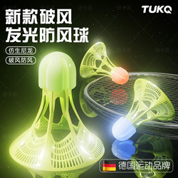 Luminous Badminton Luminous Windproof Night Fluorescent Durable Night with Light Outdoor Night Goose Feather Light Nylon Ball