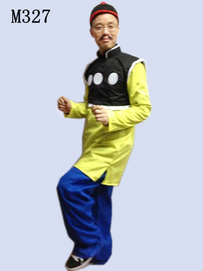 Adult and Children's Lao Fu Zi Performance Costumes, Erhu Performance Costumes, Big Potato Lao Fu Zi Cartoon Performance Costumes