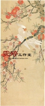 Gongbi painting white drawing background -- Parrot Chinese painting Calligraphy painting Flowers and birds painting Living room painting Character painting Industrial painting