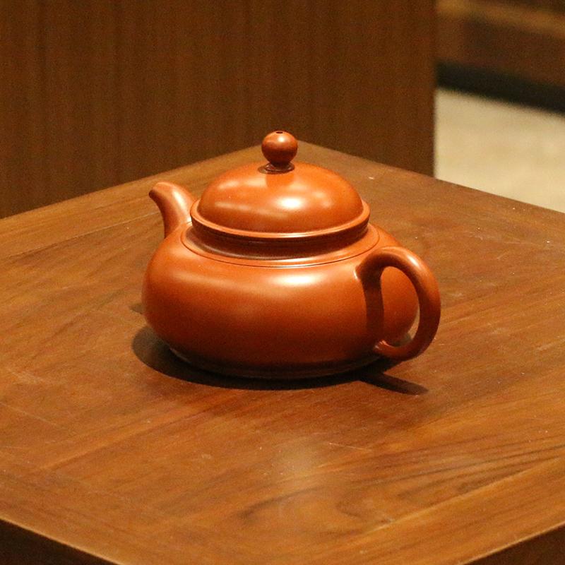 潮州朱泥手工茶具老安順燕城茶壺中式復古水平壺純手工製作-Taobao-Tmall