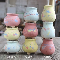 12 горшок с красочными рисовыми рисовыми камнями маленькие недостатки