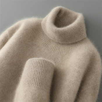 Autumn and winter men's high lapel thickened woolen sweater Autumn and winter men's high lapel thickened woolen sweater