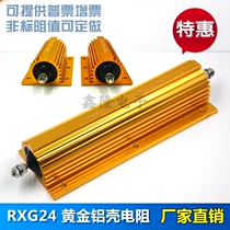 RXGN24 high frequency precision detection resistor gold aluminum shell resistance no sense resistor 500W 1% can be customized