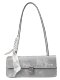 Light Luxury French Niche Underarm Bag for Women 2025 New Trendy Silver Baguette Bag with a High-End Feel, Single Shoulder Crossbody Bag