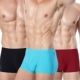 3 băng lụa nam đồ lót nam quần boxer không có dấu vết một mảnh thoáng khí thanh niên giữa eo bốn góc quần short đầu