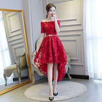 Small dress 2021 new spring party birthday party Annual Meeting Host long thin dress dress dress