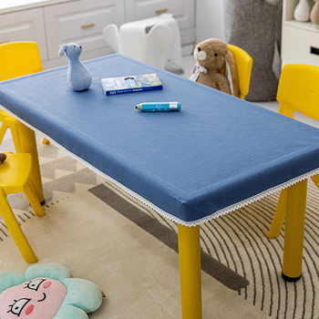 Kindergarten tablecloth waterproof solid color student tablecloth Kindergarten tablecloth waterproof solid color student tablecloth