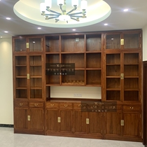 QAY Pinzi Redwood High-end Customized New Chinese-style All-solid Wood Meal Cabinet Winekel Cabinet Pure Solid Wood Furniture